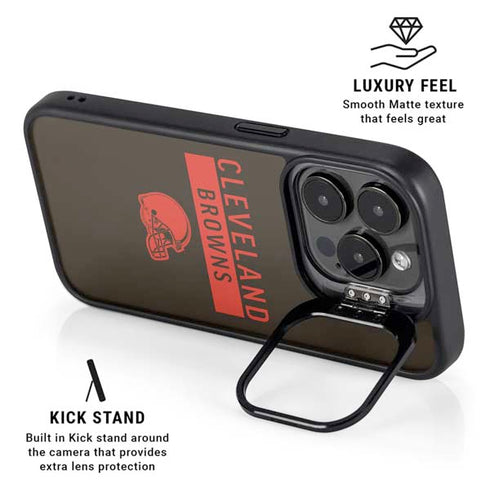 NFL Cleveland Browns Brown Performance Series iPhone 16 Pro Kickstand Case